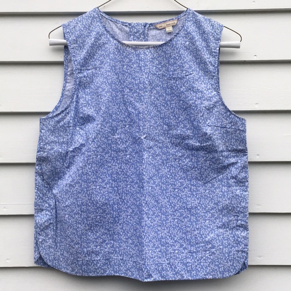 GAP Tops - Blue and White Tank